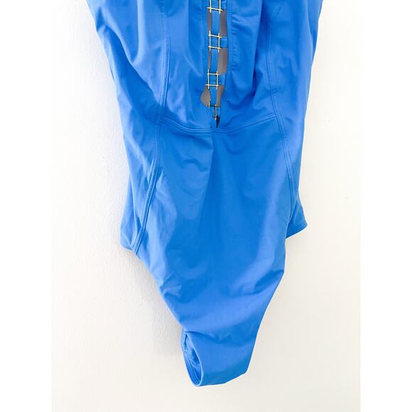 Amoressa Miraclesuit Swimsuit SIze 10 Blue One Piece You Only Live Twice - Picture 7 of 10